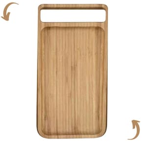 Bandeja Tábua Retangular em Bambu 30x15 Servir