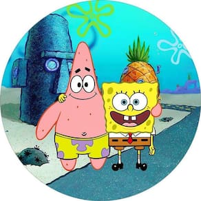 Painel Redondo 3D Sublimado Bob Esponja Frd-6050