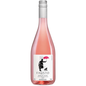 Vinho Rosé Seco Merlot Fausto de Pizzato 750ml