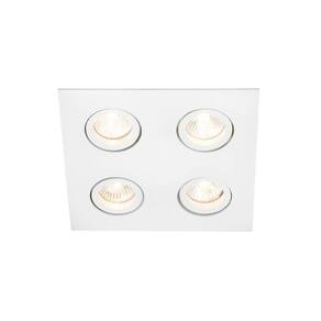 Spot de Embutir Newline Lisse II para 4 Lâmpadas Par 30 E27 Bivolt Branco