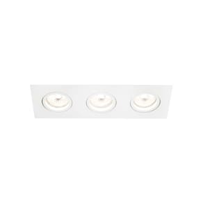 Spot de Embutir Newline Lisse II para 3 Lâmpadas Par 20 E27 Bivolt Branco