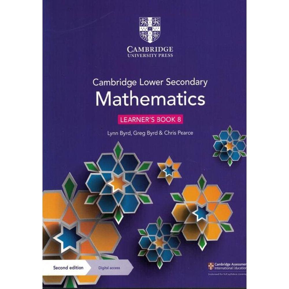 Cambridge Lower Secondary Mathematics Learners Book 8 With Digital Access - 2Nd Ed