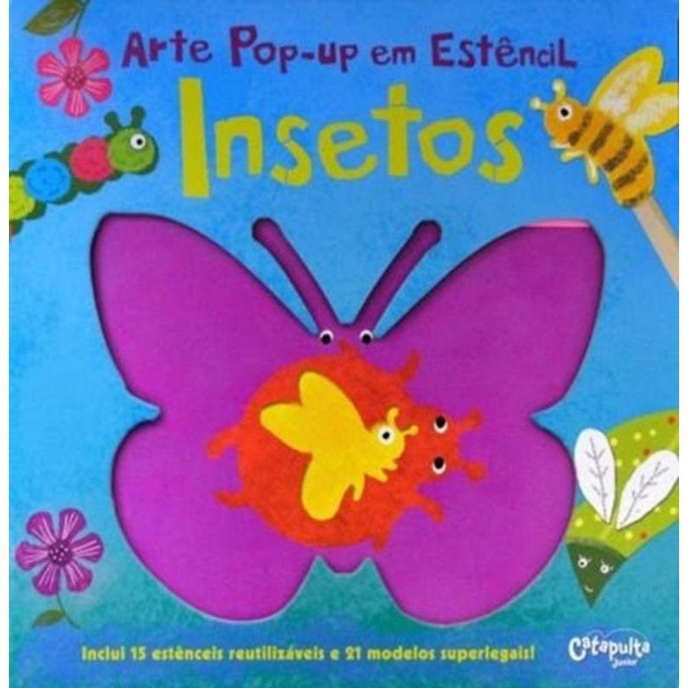 Arte Pop-Up Em Estencil - Insetos