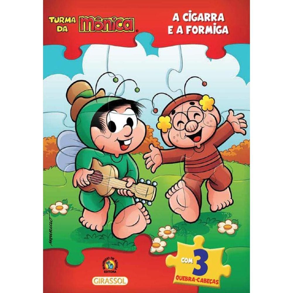 Turma Da Monica Livro Quebra-Cabeca - A Cigarra E A Formiga