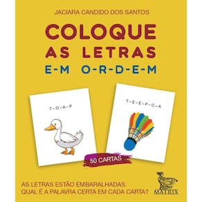Coloque As Letras Em Ordem