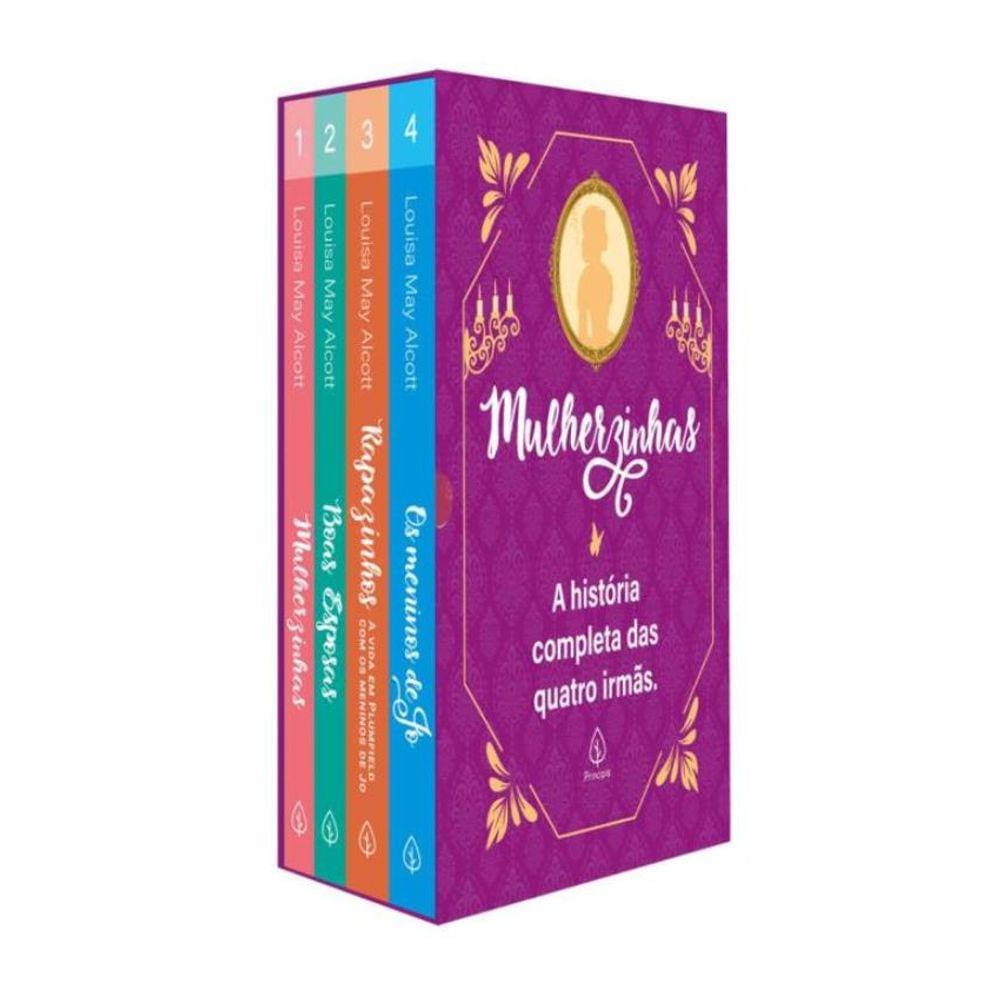 Box Mulherzinhas: A Historia Completa Com 4 Livros, Bloco De Anotacoes E Marcador De Pagina