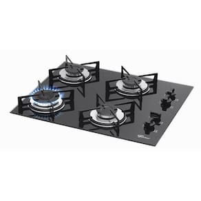 Cooktop Gás 4 bocas Mesa Vidro Fischer