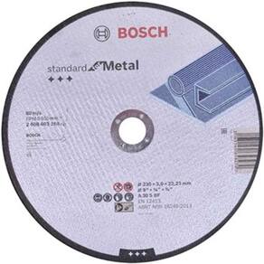 Disco de corte Bosch Standard for Metal 230x3,0mm centro reto