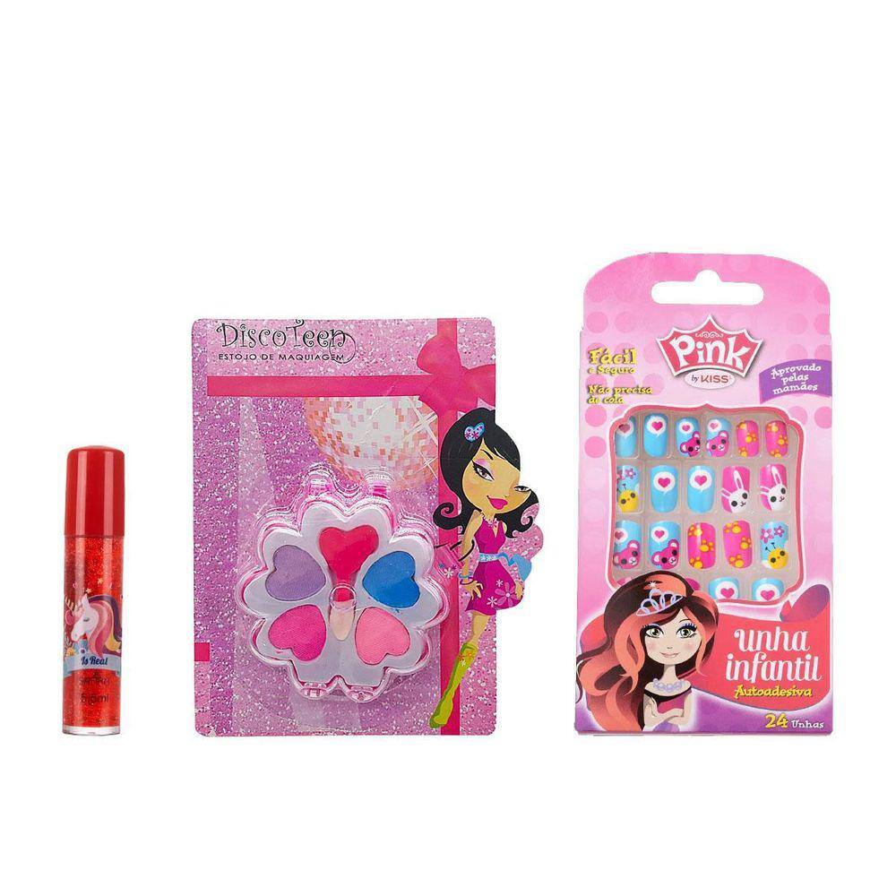 Brinquedo Infantil Kit Maquiagem para Boneca Fashion Girl WZ151463