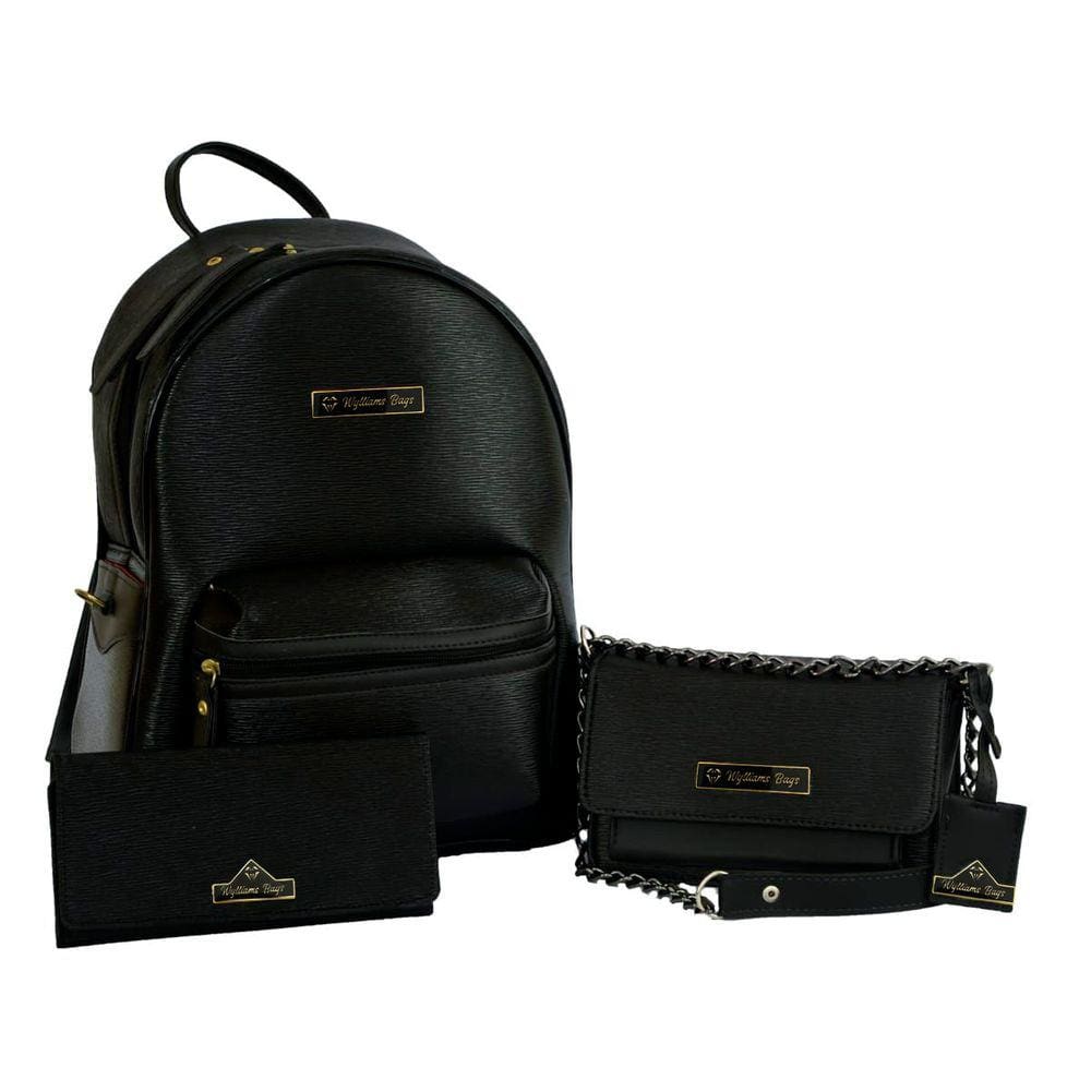 Mochila Feminina Bolsa Carteira Couro Sintético Wylliams