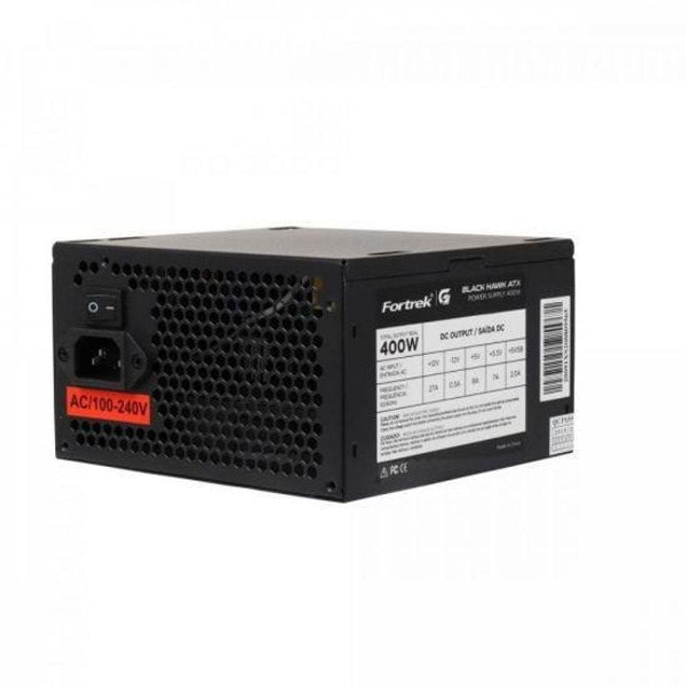 Fonte Atx 400W 80 Plus Fortrek Black Hawk