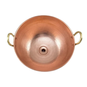 Cuba De Apoio Cobre Puro Com Alças De Bronze E Válvula 8L