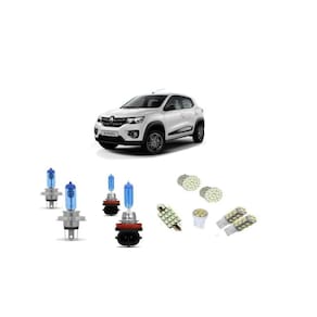 Farol Kwid 2017 2018 2019 Kit Lâmpadas Leds Super Brancas