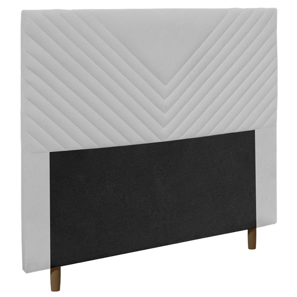 Cabeceira Cama Box Solteiro Viena 90cm Corano Branco - Desk Design