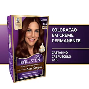Tinta de Cabelo Koleston Castanho Crepúsculo 415 Coleção Noites Iluminadas por Ivete Sangalo