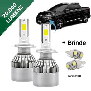 Kit Lâmpada Super Led Toro 2016 a 2020 Farol Baixo H7 20000 Lumens