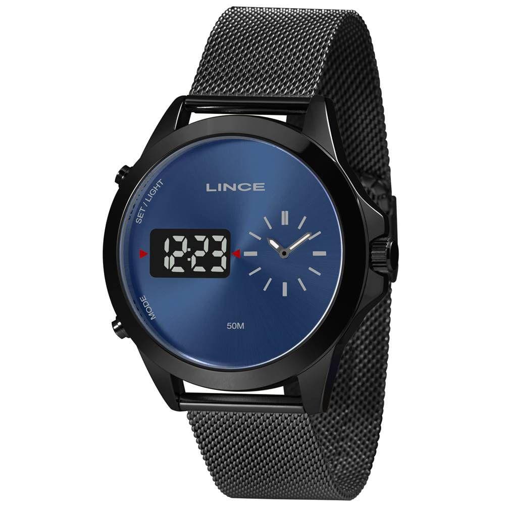 Relógio Lince Masculino Ref: Man4723l D1px Anadigi Black