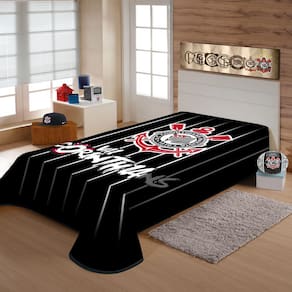 Cobertor Casal Jolitex Raschel Corinthians