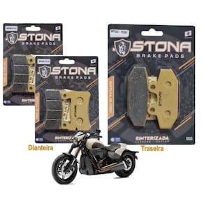 Jogo pastilha freio Stona D/T Harley FXDR 114 1870 2019+