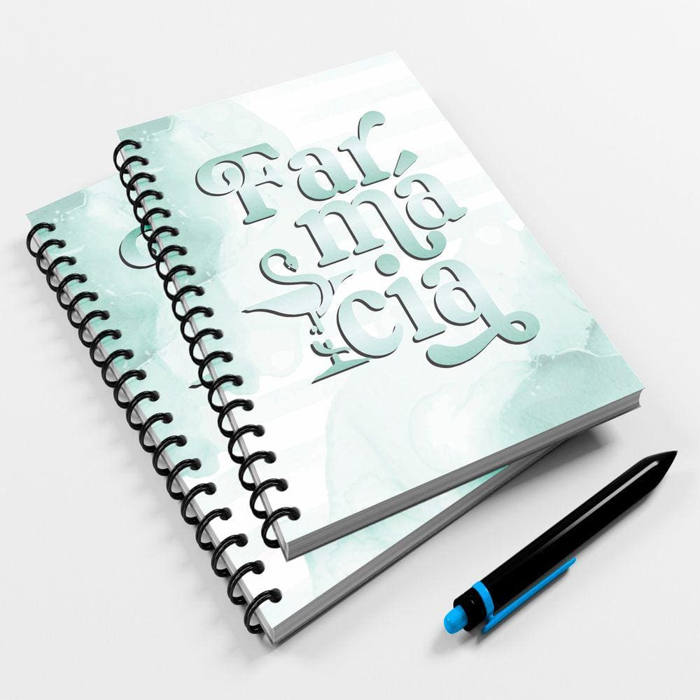 Caderno Universitário 96fls Profissão Luxo Fermácia Mod. 02