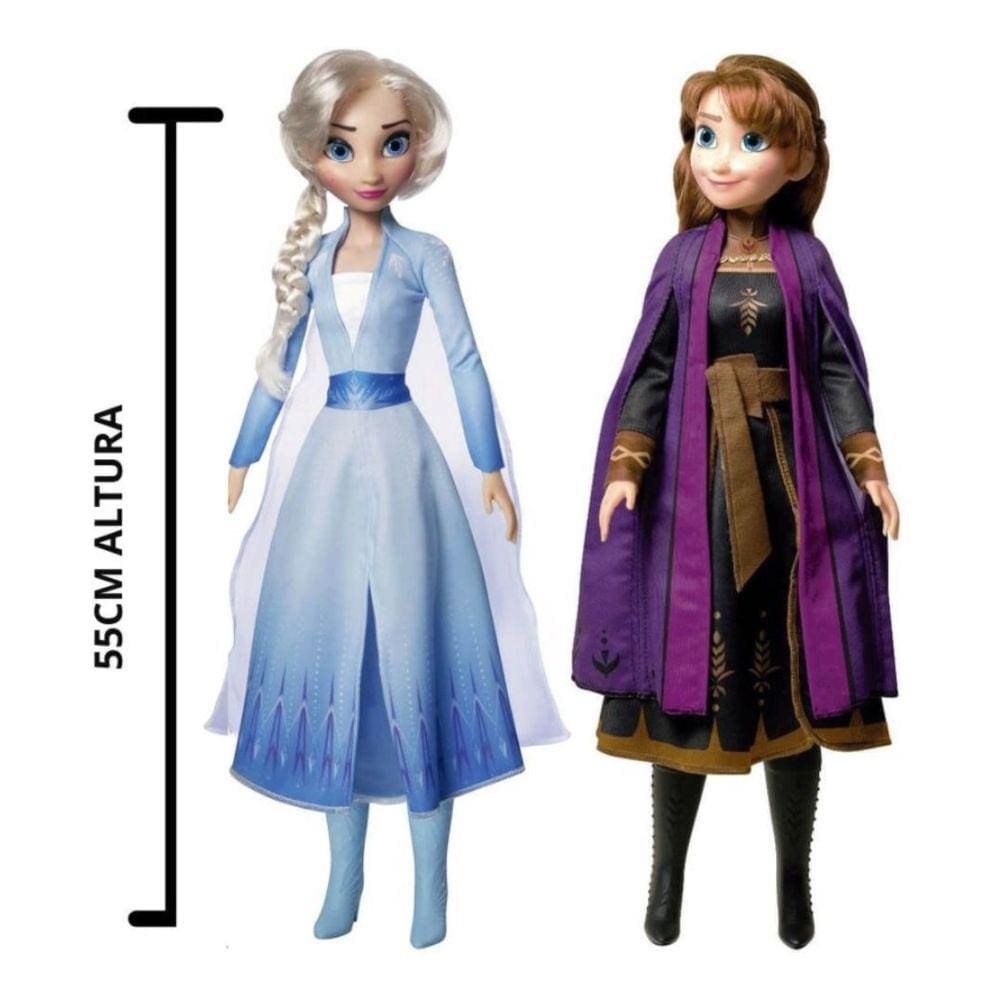 Kit Com 2 Boneca Do Filme Frozen Musical Ana E Elsa 30cm