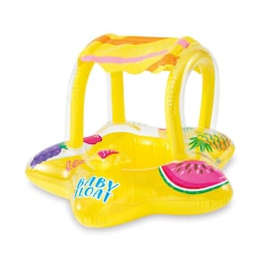 Boia Inflável Baby Bote Kiddie Com Cobertura Frutas - Intex
