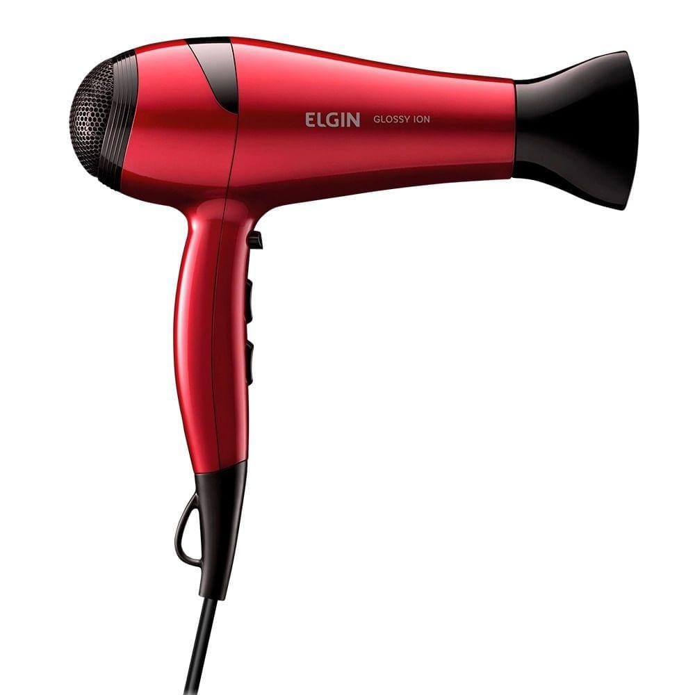 Secador de Cabelo Elgin Glossy Ion Vermelho 127V