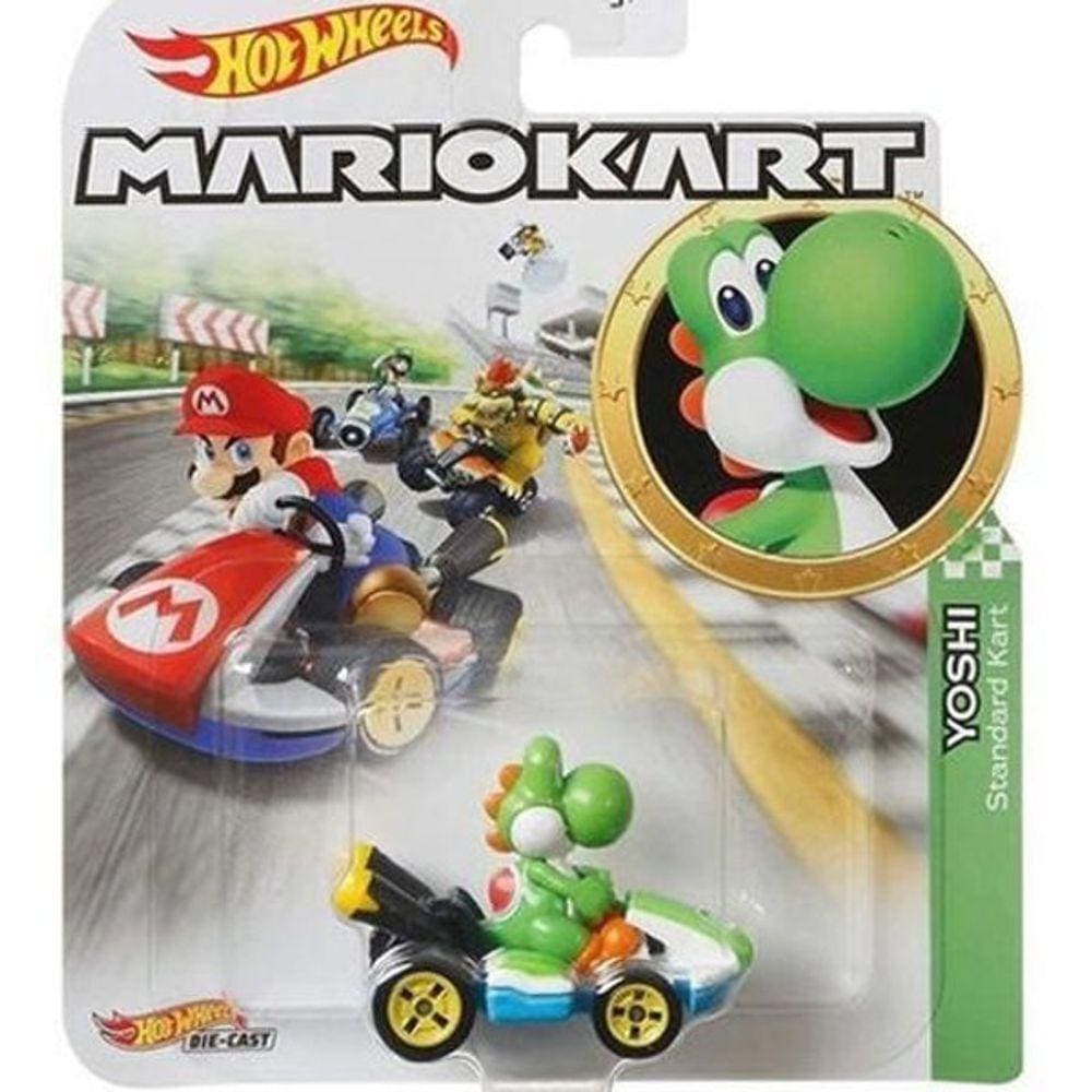 Hot Wheels Mario Kart Yoshi Standard Kart Glp38