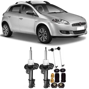 Amortecedor + Kit Batente + Bieleta Fiat Punto Dianteira 2007 Até 2016 O Par