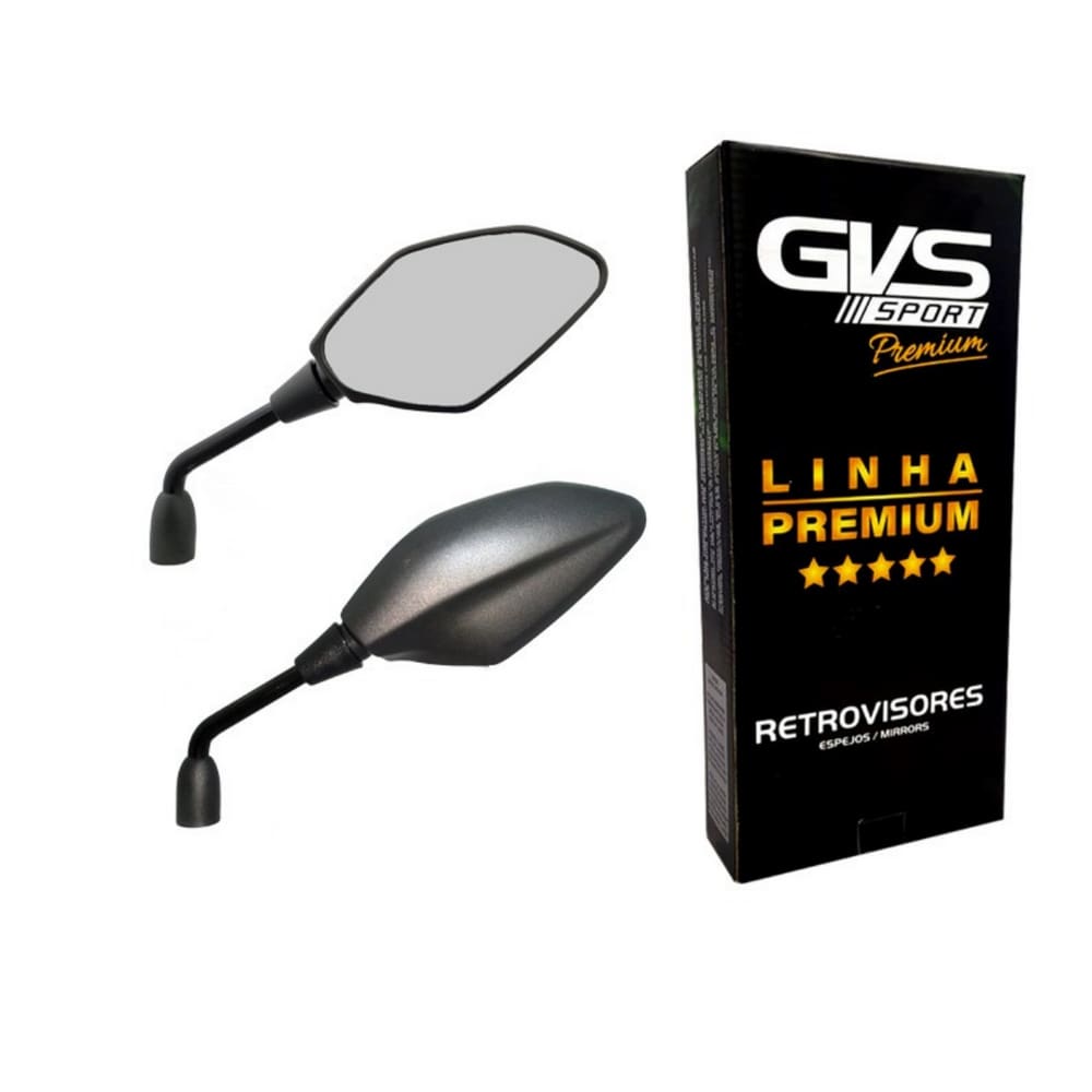 Retrovisor GVS MT03/07/09 Fixo Yamaha Lente Convexa Fumê