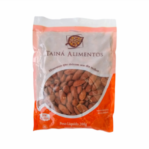 Kit 2X: Amêndoa Torrada sem sal Tainá Alimentos 200g