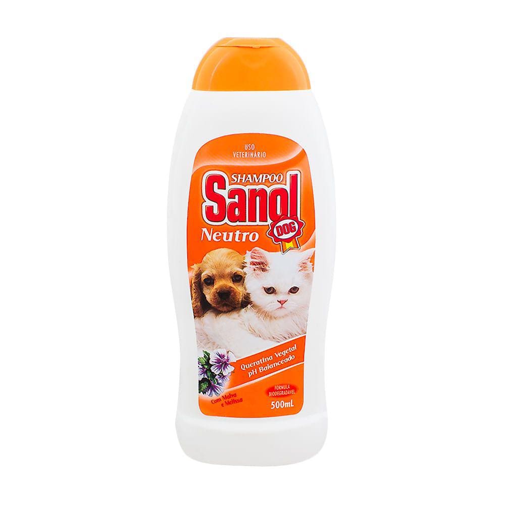 Shampoo Veterinário Sanol Dog Neutro para Cães e Gatos com 500ml