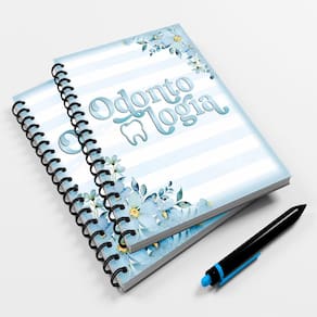 Caderno Universitário 96fls Profissão Luxo Odontologia Mod 1