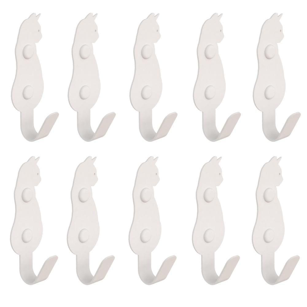 Kit 10 Ganchos De Parede Decorativo Pendurador De Bolsa G.B