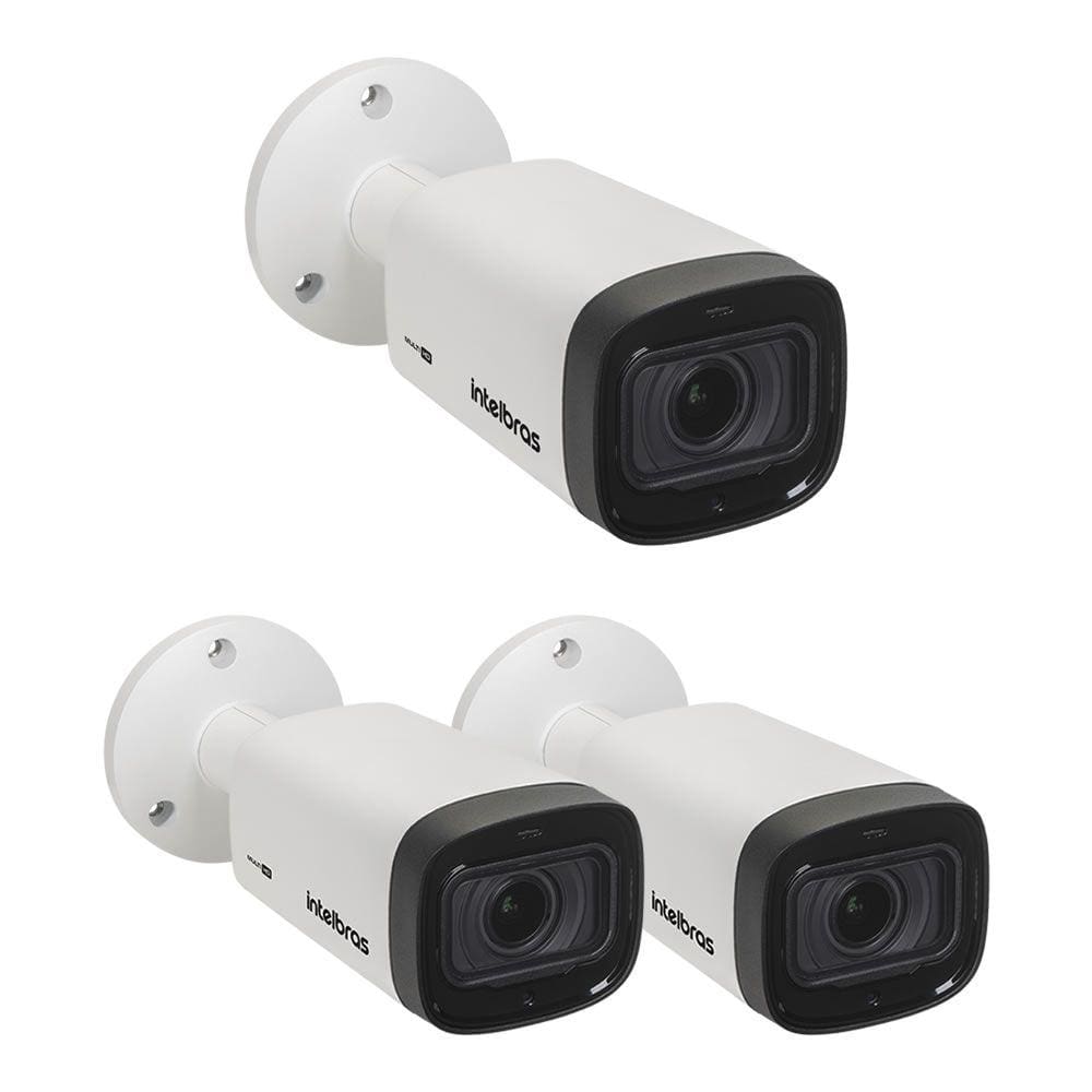 Kit 3 Câmera Multi HD 2 Megapixels 50m Varifocal VHD 3250 VF G7 Intelbras