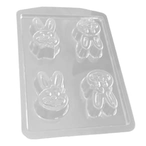 Forma de Silicone Coelho Rosto - 4,6cm x 7cm