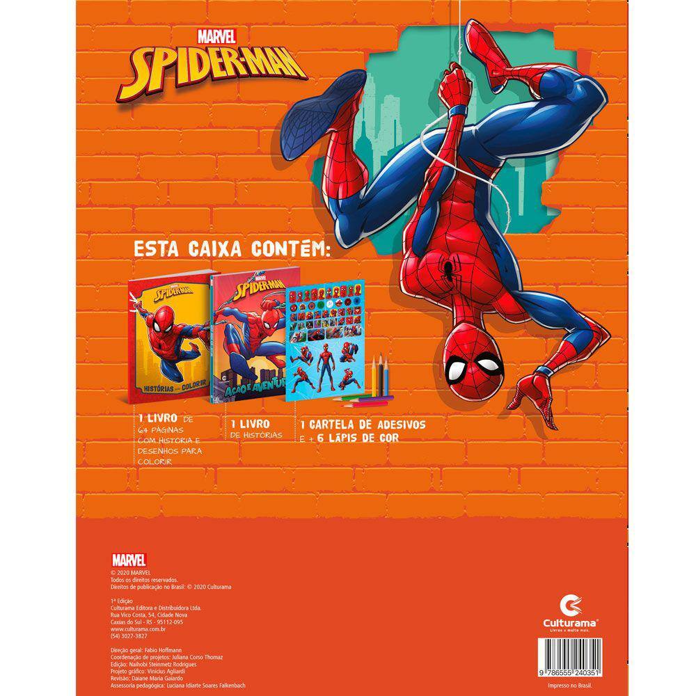 HOMEM-ARANHA LER E COLORIR COM LÁPIS