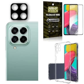 Kit Capa Samsung M53 5G + Película De Câmera + Película 3D