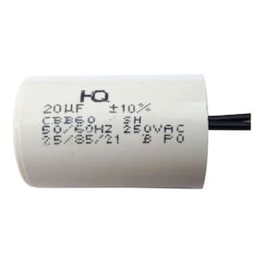 Capacitor Para Ventilador 2 Fios 20uf 50/60hz 250v