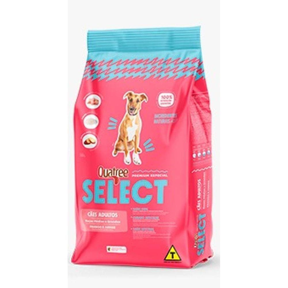 Ração Cachorro Adultos Quatree Select Rmg Raças Medias