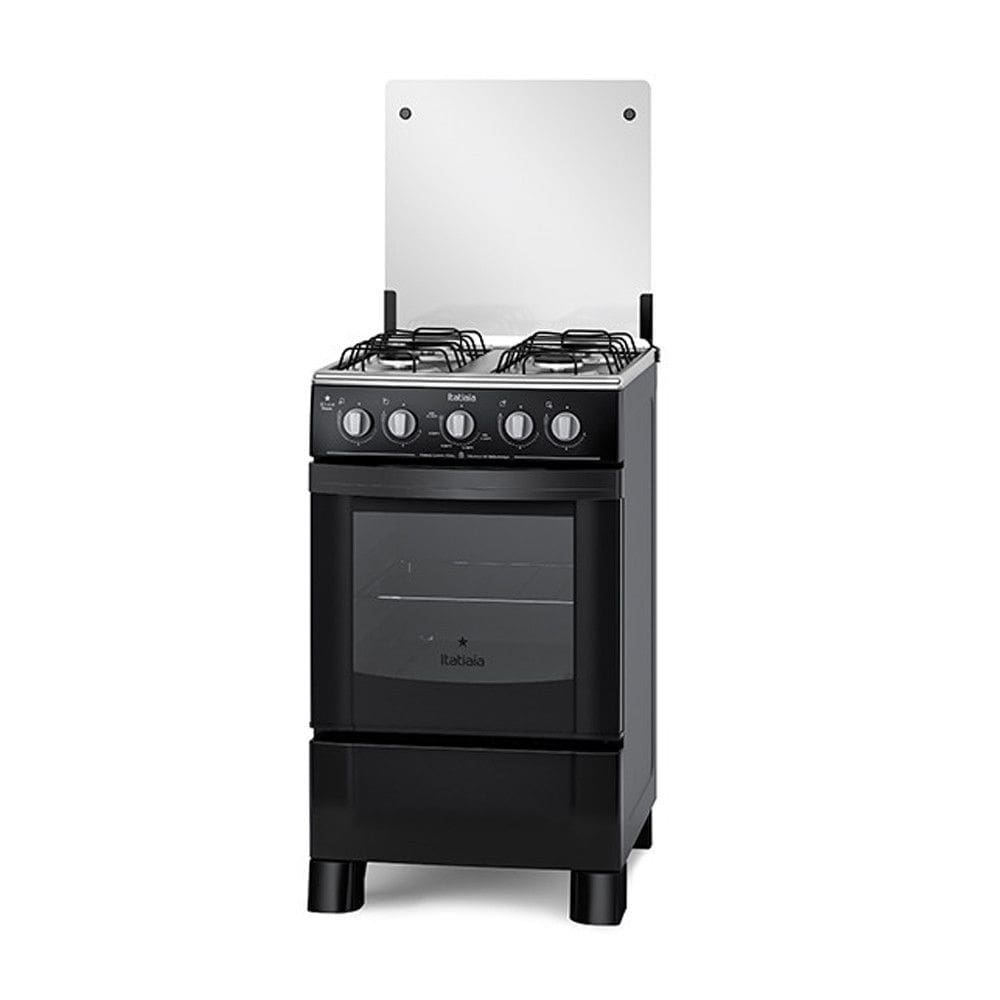 Fogão 4 Bocas Itatiaia Star Clean Ng Preto