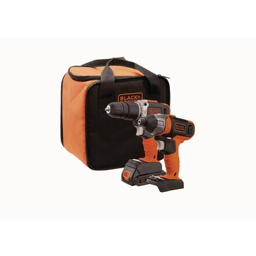 Kit Parafusadeira/Furadeira E 3/8 Parafusadeira/Furadeira 1/4 20V Max Black&Decker Bck21s1s-Br