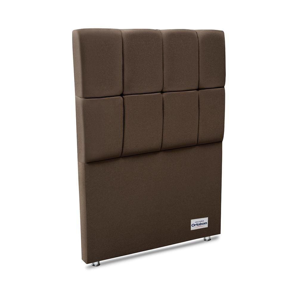 Cabeceira Piave Linho Marrom Solteiro 12x90x125 Linho