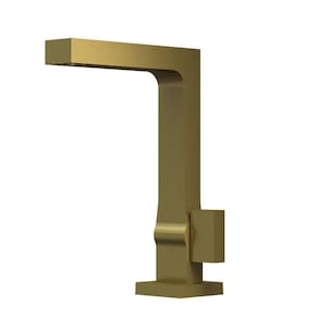 Torneira De Mesa Para Lavatorio Fani Horus Dourado Fosco 1195 Dv450