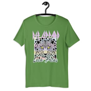 Camiseta Blusa Tshirt Feminina - Def Leppard Animal Print