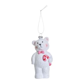 Enfeite Natal Pend Urso C/gravata 14x7x5cm 1106784