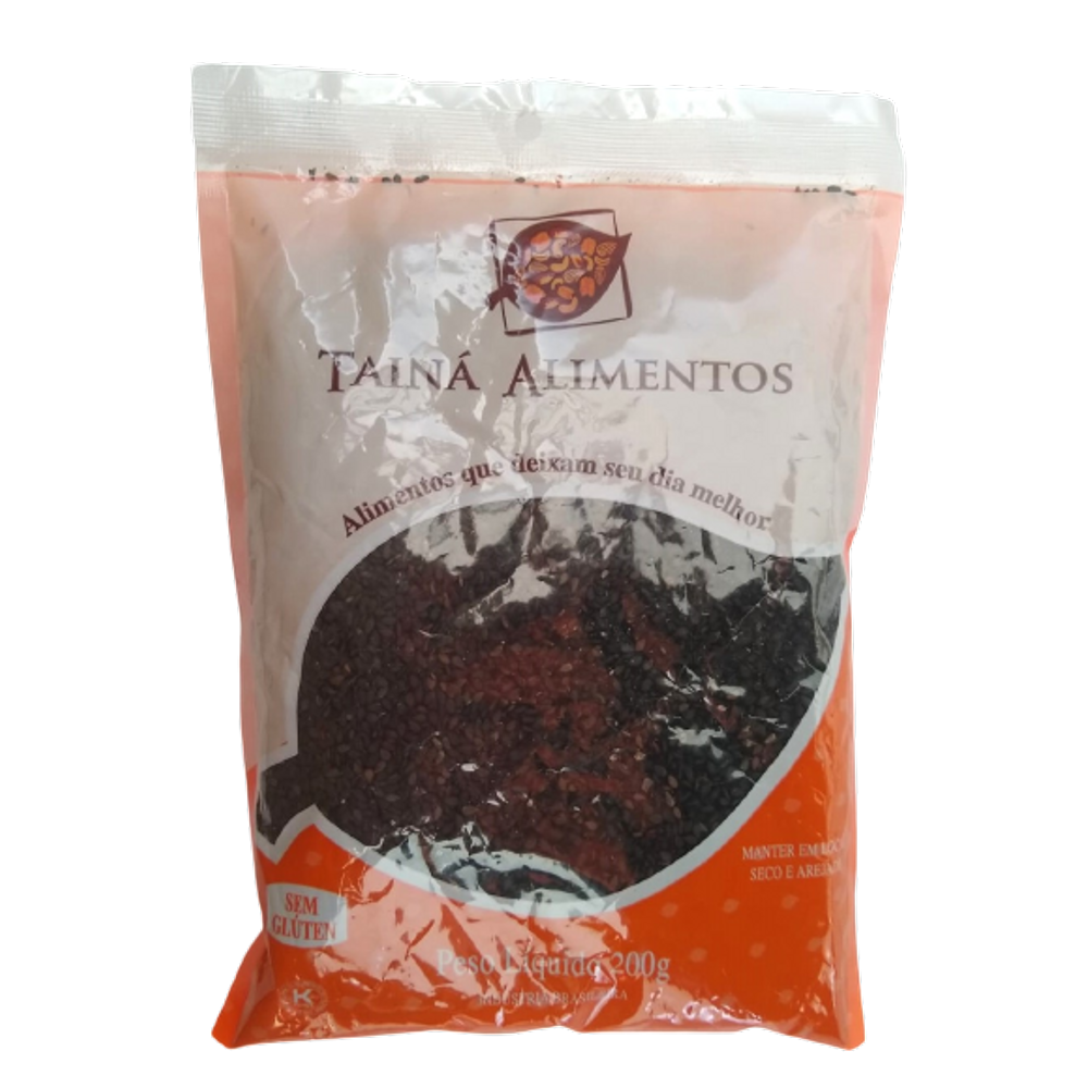 Kit 2X: Gergelim Preto Tainá Alimentos 200g