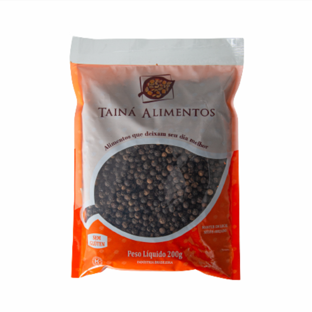 Kit 2X: Pimenta Preta em Grão Tainá Alimentos 200g