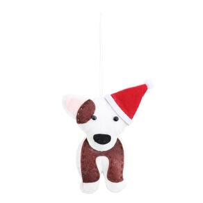Enfeite Natal Pend Cachorro De Tecido Bco/pto 1106022