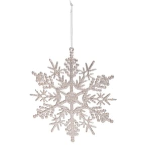 Enfeite Pendurar Floco Neve Glitter Champ 17cm 1019329